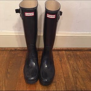 Purple Hunter Boots Size 9 Gloss